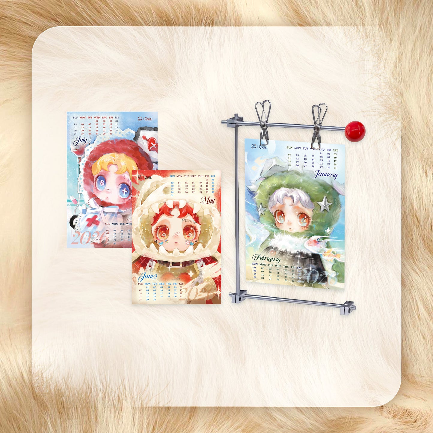Ft.Fire Ossia-Soft Edges Series DIY Calendar